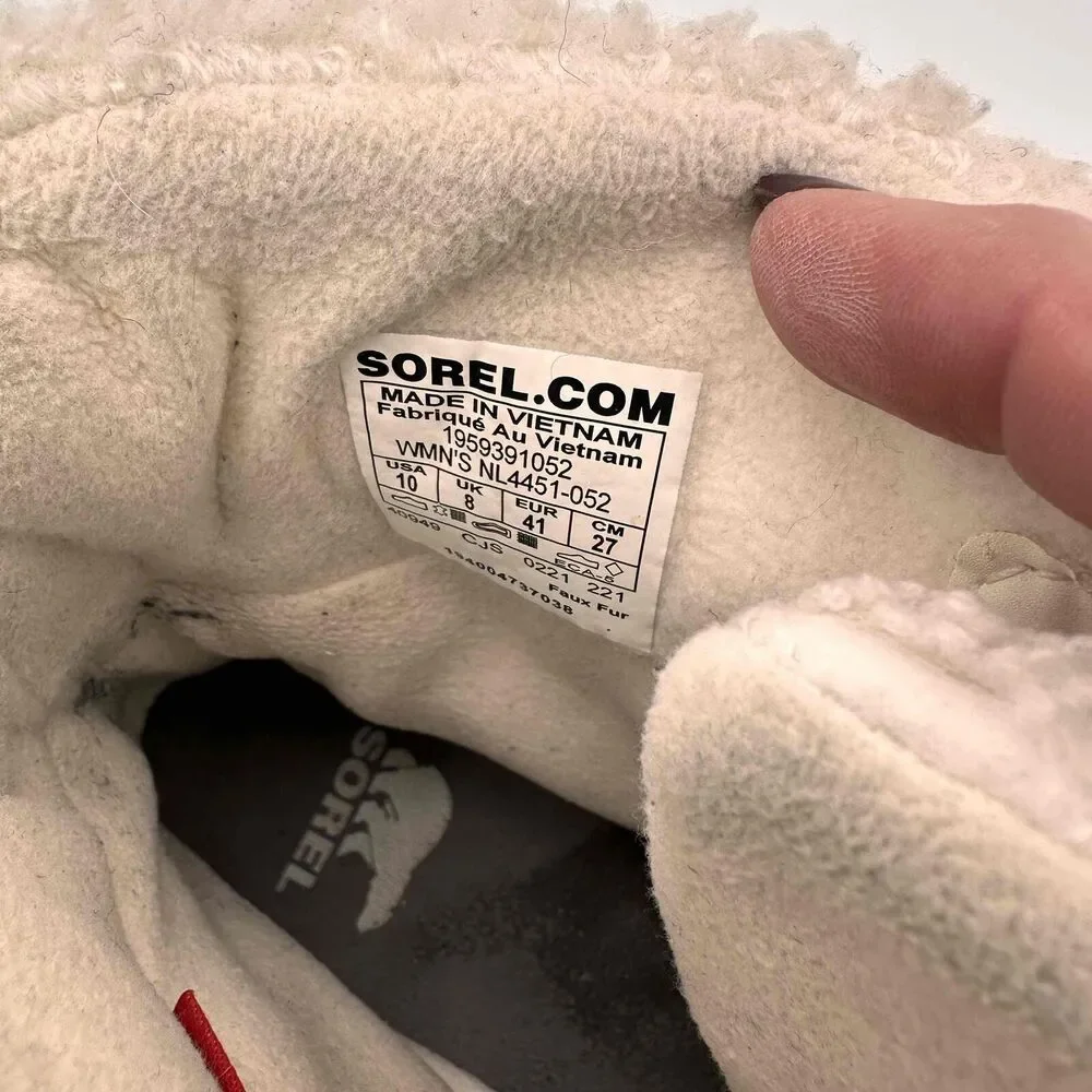 SOREL Explorer II Next Carnival Gray Suede Shearling Ankle Boots Size 10